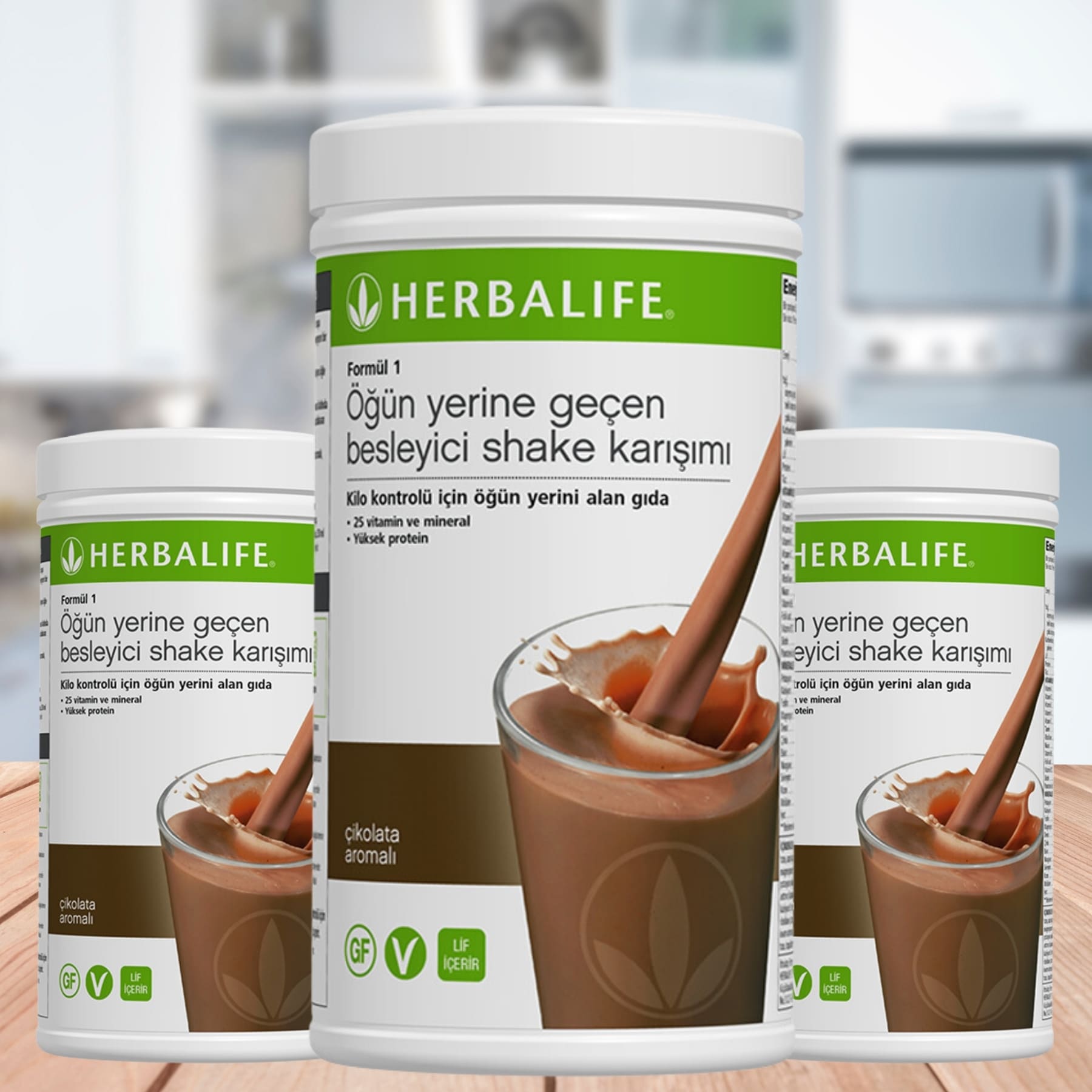 Herbalife Formül 1 Shake Çikolata Aromalı 3’lü Set Herbalife Formül 1 Shake Çikolata Aromalı 3’lü Set