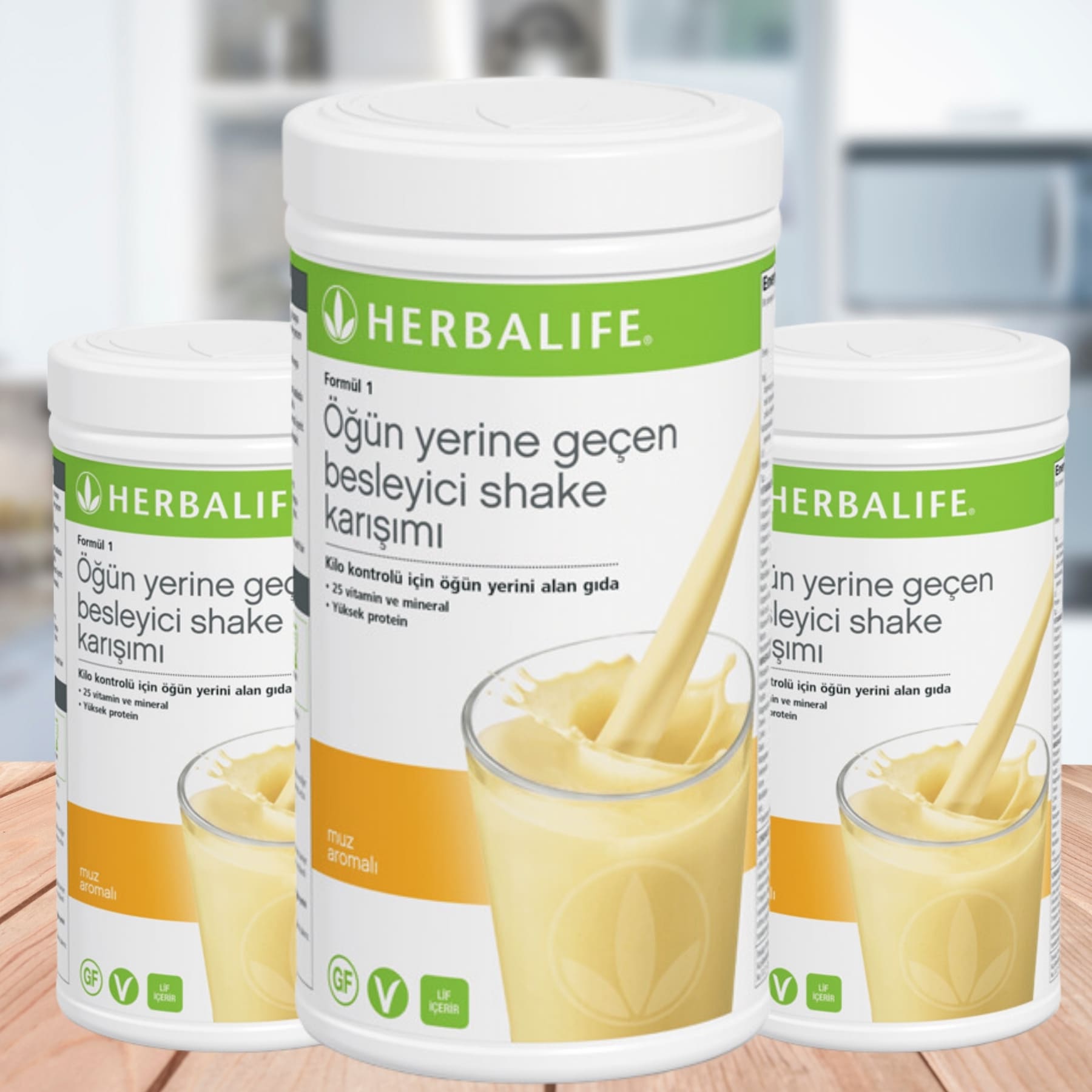 Herbalife Formül 1 Shake Muz Aromalı 3’lü Set Herbalife Formül 1 Shake Muz Aromalı 3’lü Set