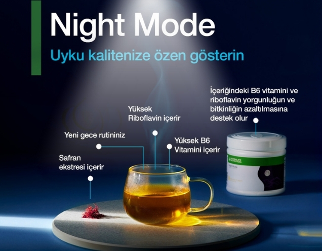 Herbalife Night Mode Papatya & Şeftali Aromalı 180 g Herbalife Night Mode Papatya & Şeftali Aromalı 180 g