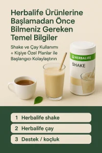 Shake ve Çay Kullanımı + Kişiye Özel Planlar ile Başlangıcı Kolaylaştırın.